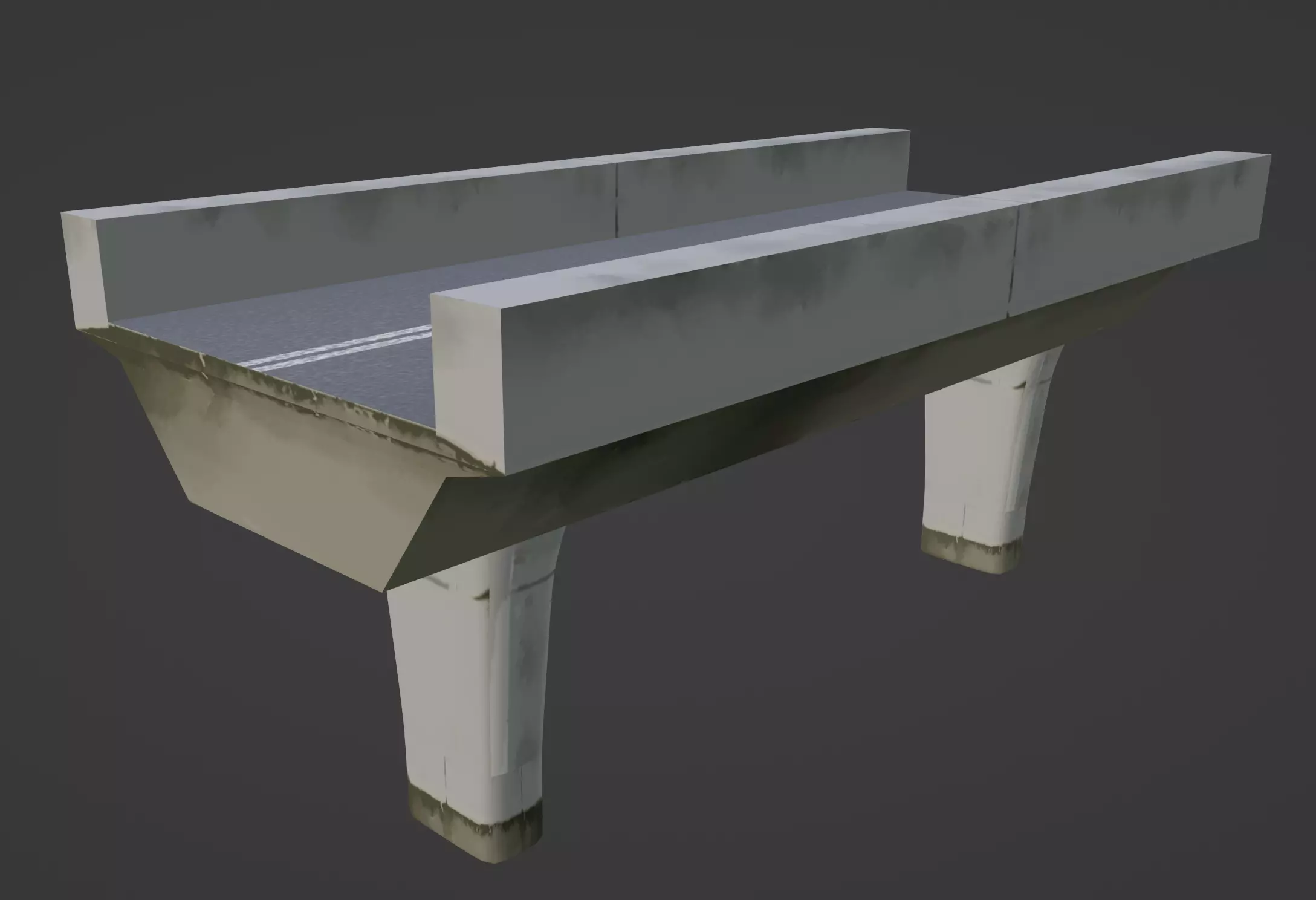 Stylized Low Poly Overpass Free low-poly 3D model