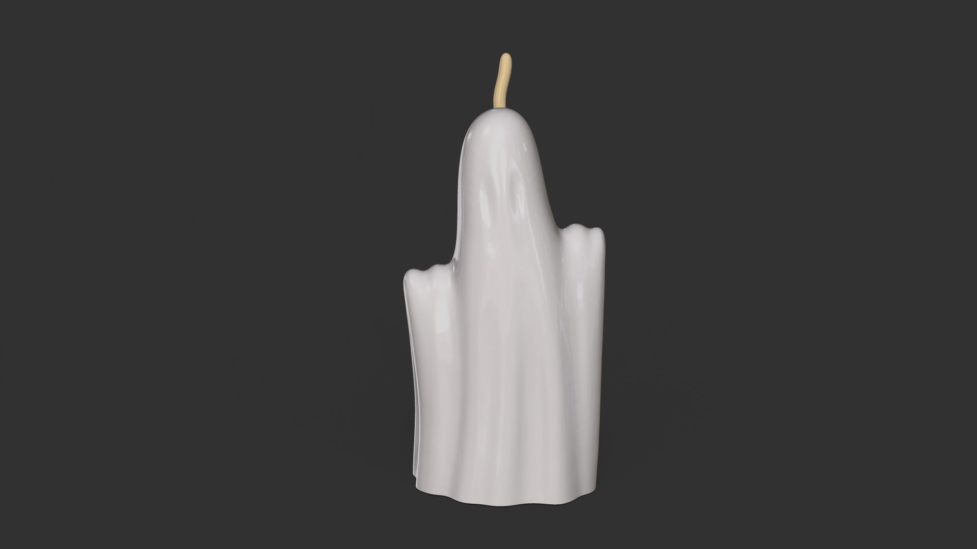 03 Ghosts Candle Molds - Halloween Craft Tool Molding 3D print model_9