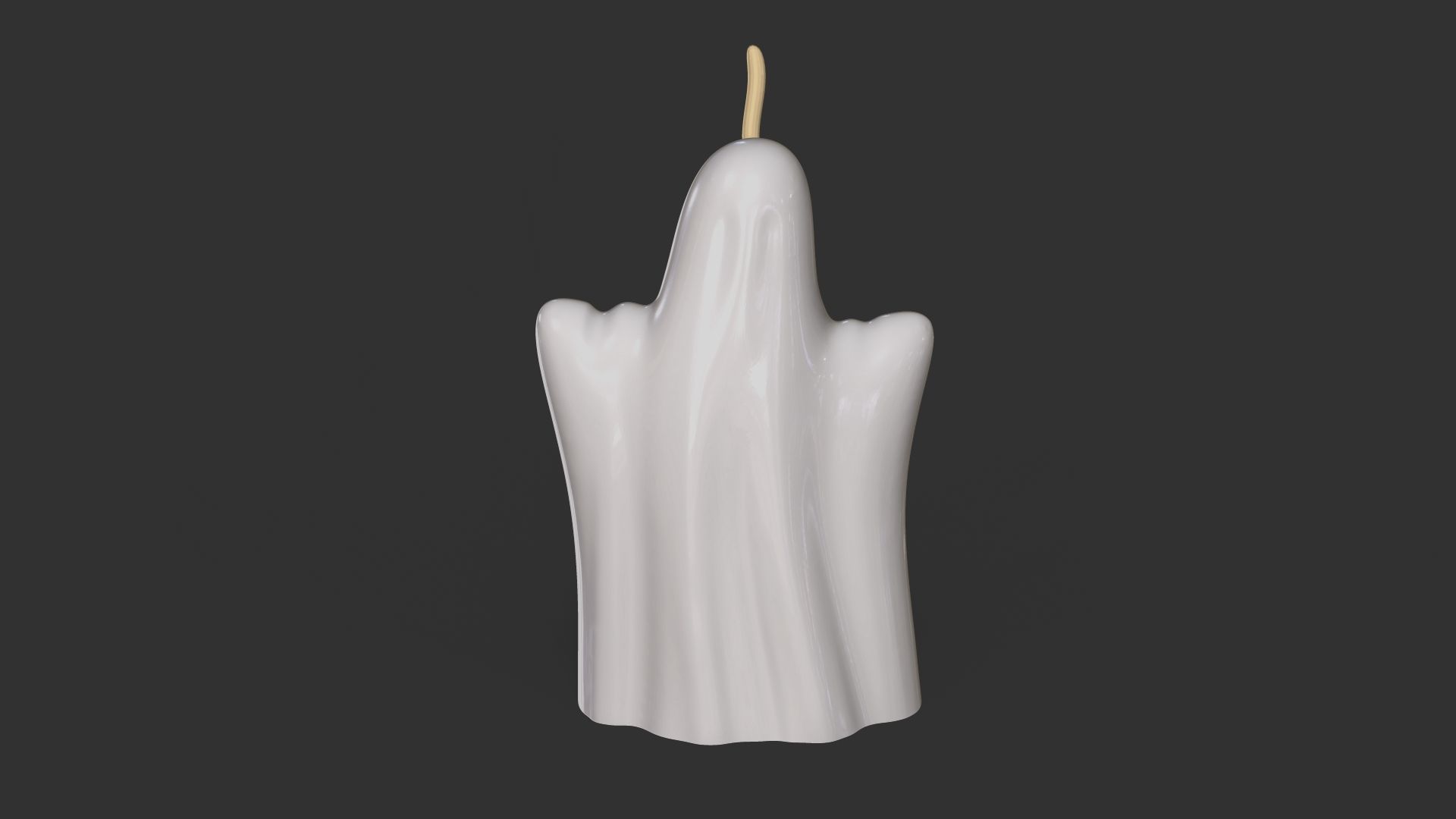 03 Ghosts Candle Molds - Halloween Craft Tool Molding 3D print model_8