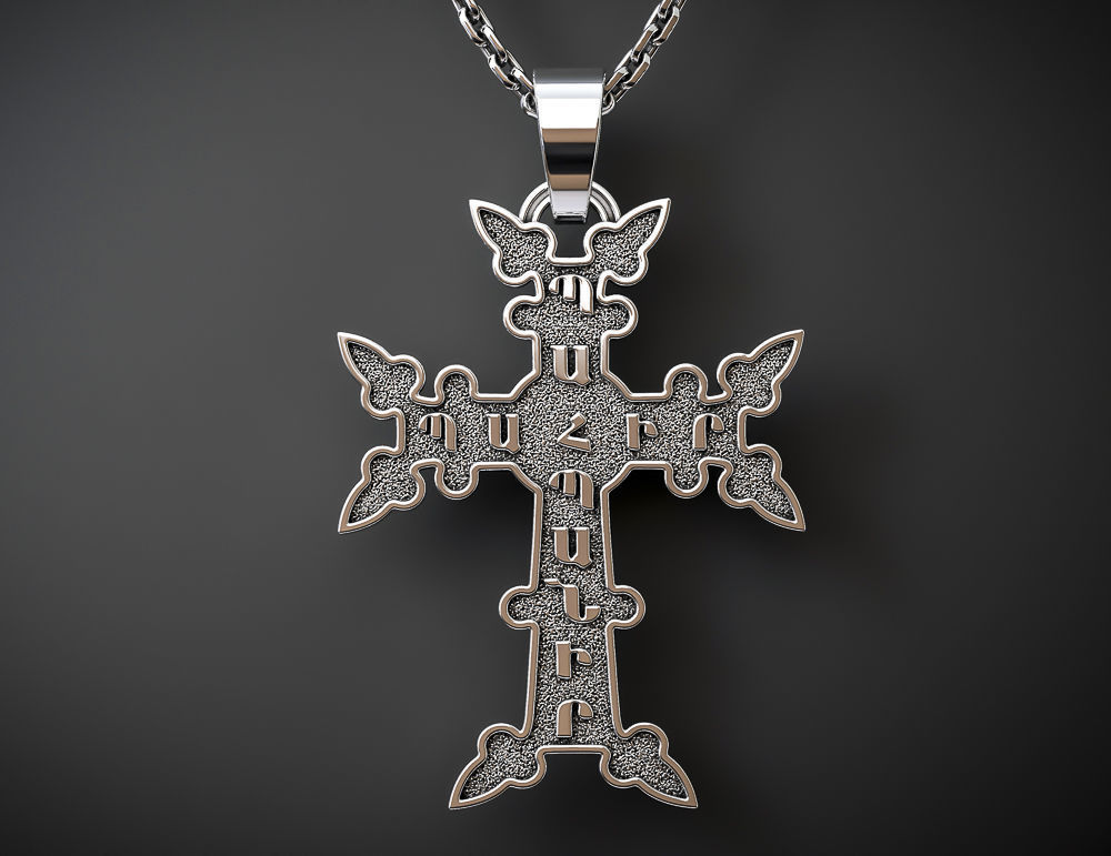 ARMENIAN CROSS KHACHKAR Printable Model 3D print model_3