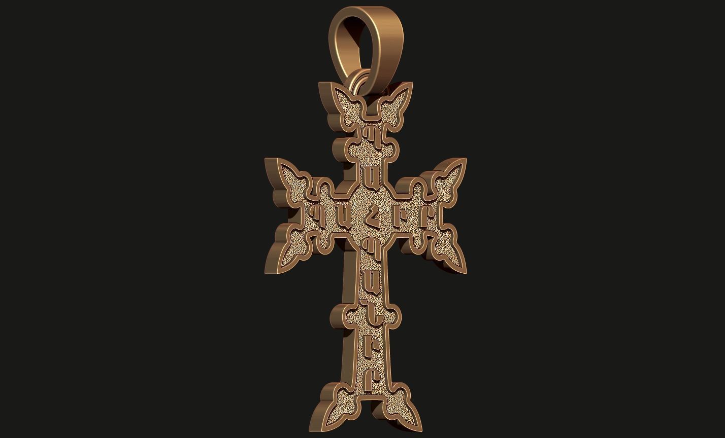 ARMENIAN CROSS KHACHKAR Printable Model 3D print model_10