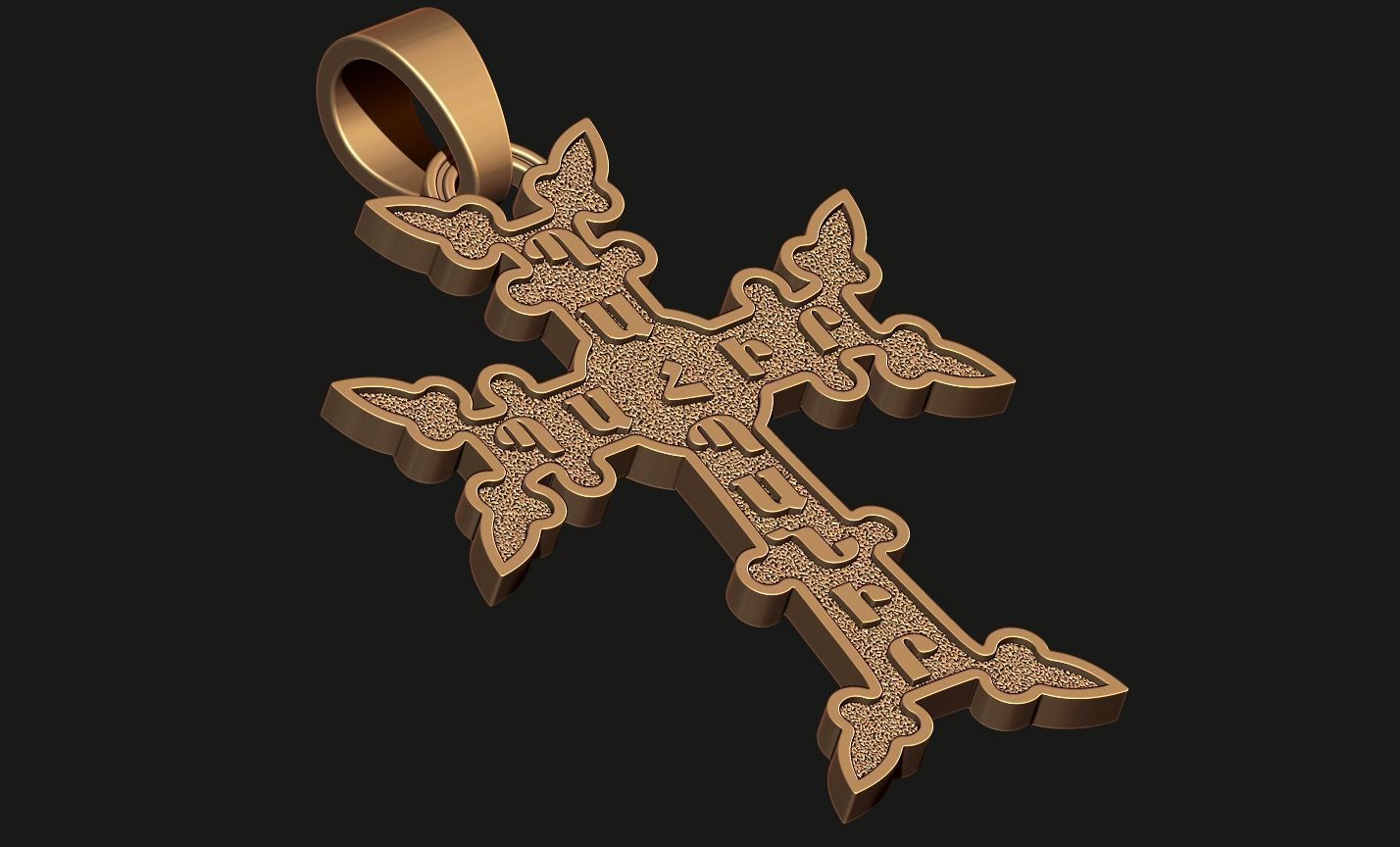 ARMENIAN CROSS KHACHKAR Printable Model 3D print model_11