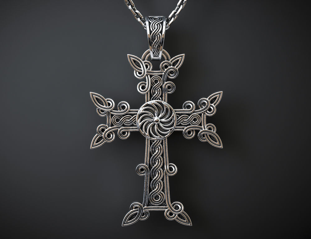 ARMENIAN CROSS KHACHKAR Printable Model 3D print model_2