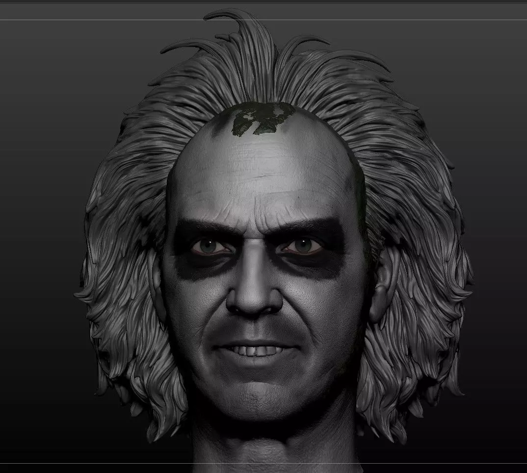 Beetlejuice - Michael Keaton Head 3D print model_0