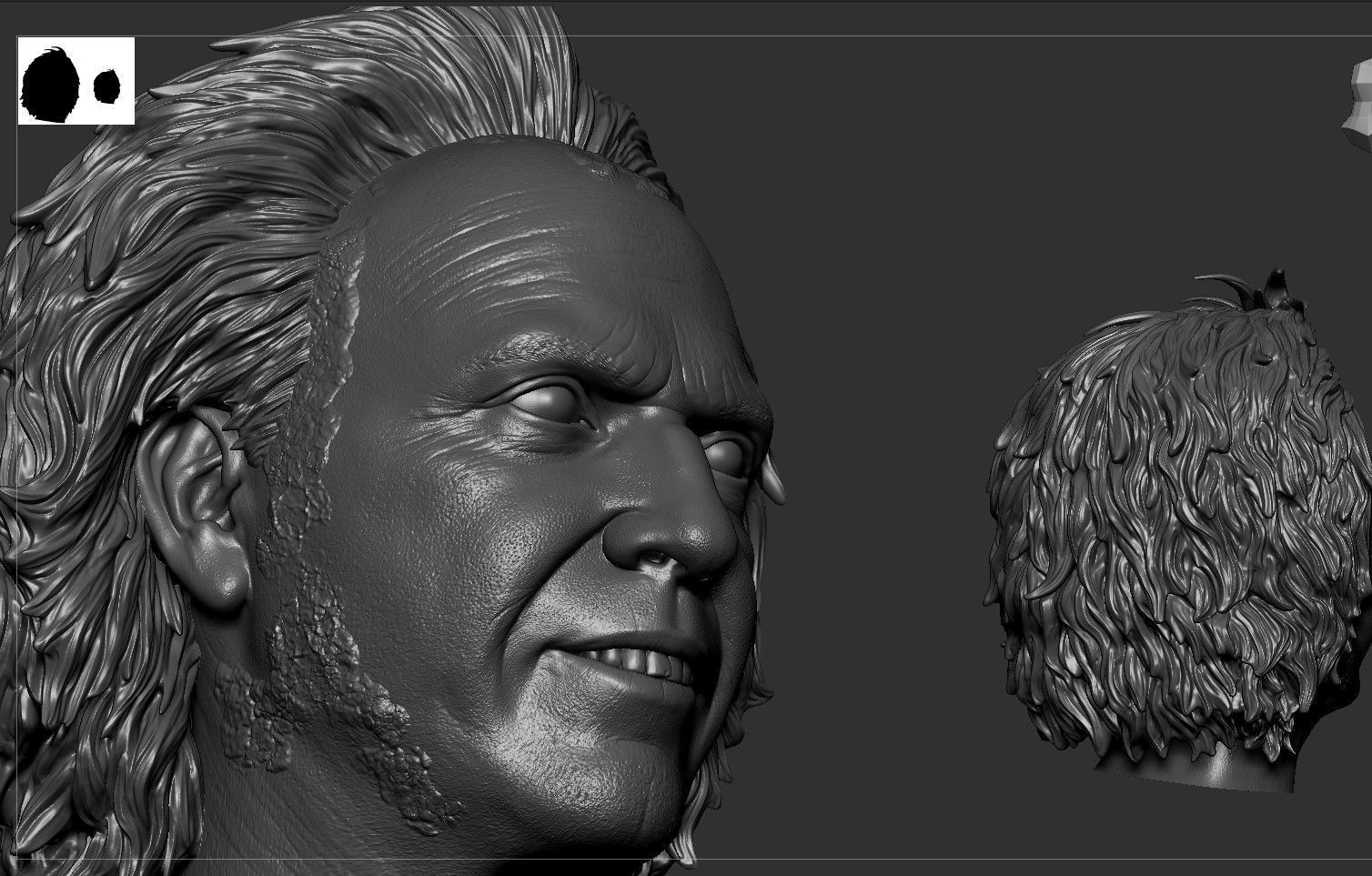 Beetlejuice - Michael Keaton Head 3D print model_6