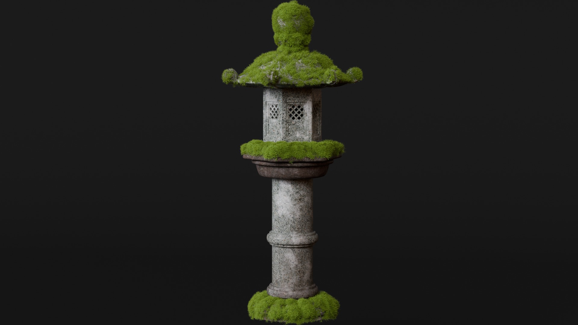 Japanese Lanterns 3d Scene 3D model_6