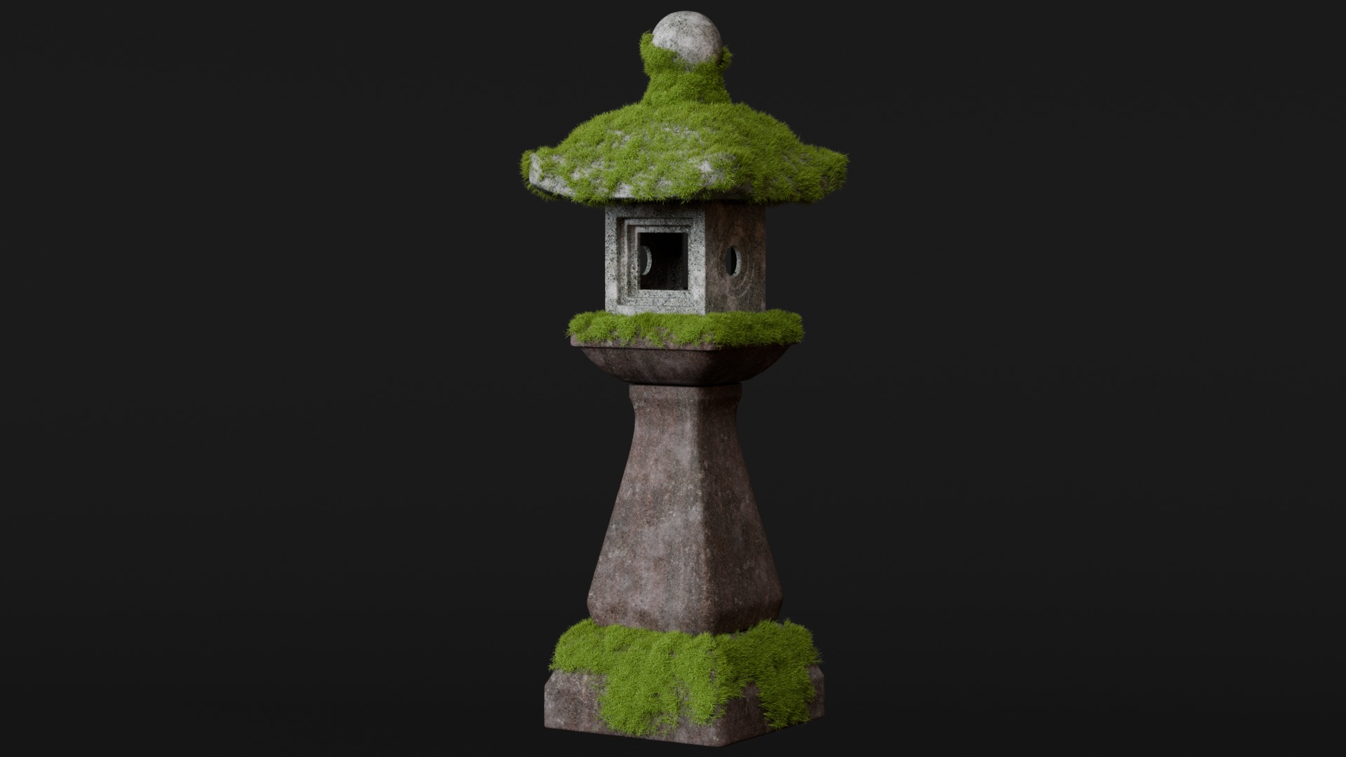 Japanese Lanterns 3d Scene 3D model_10
