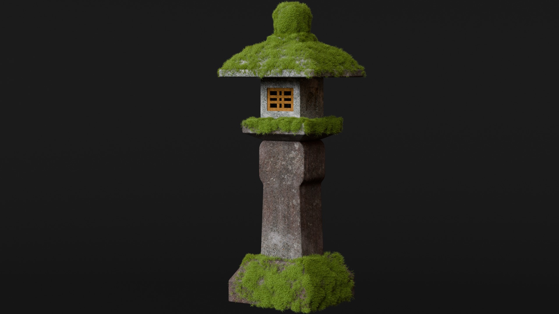 Japanese Lanterns 3d Scene 3D model_8