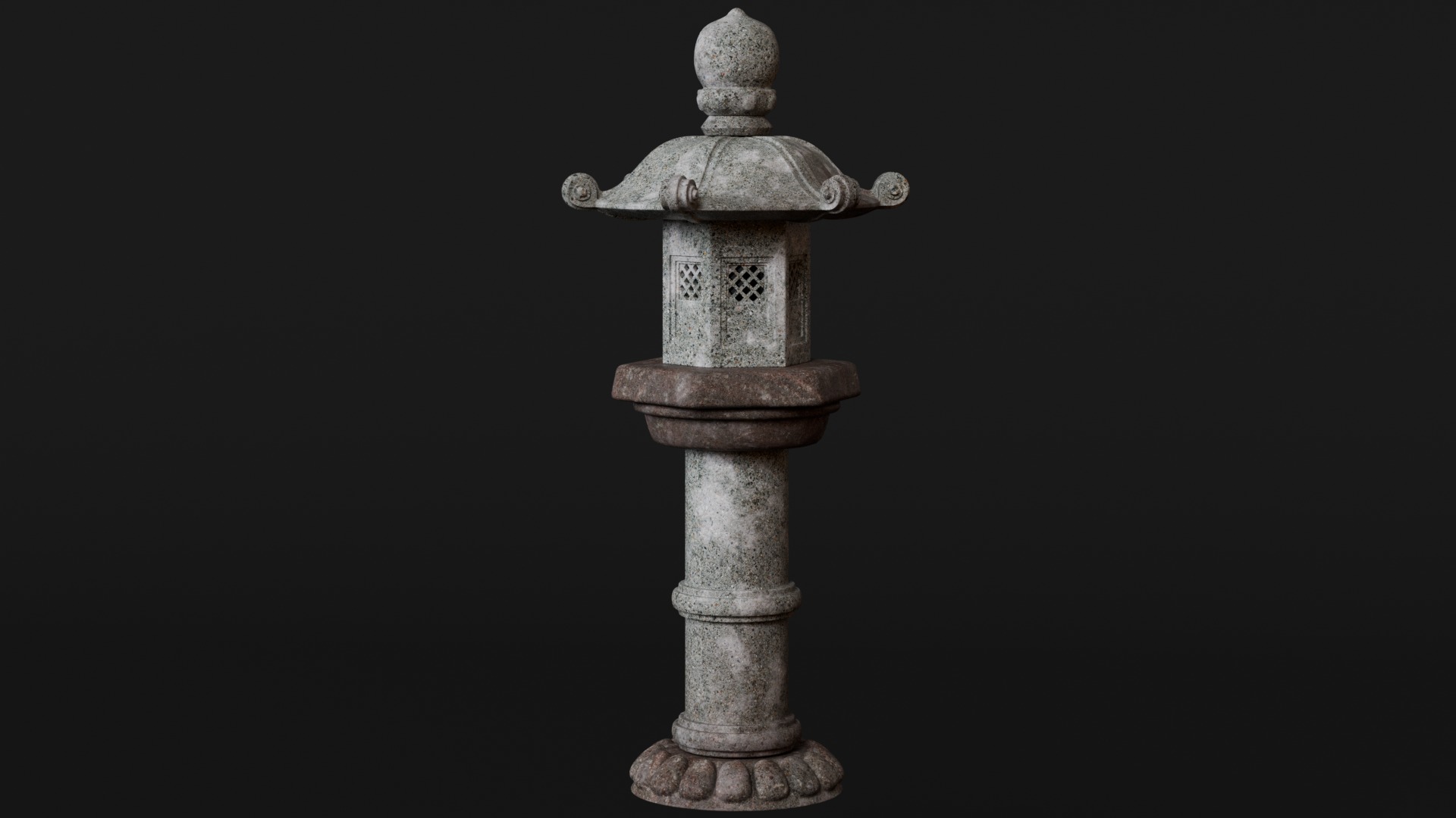 Japanese Lanterns 3d Scene 3D model_5