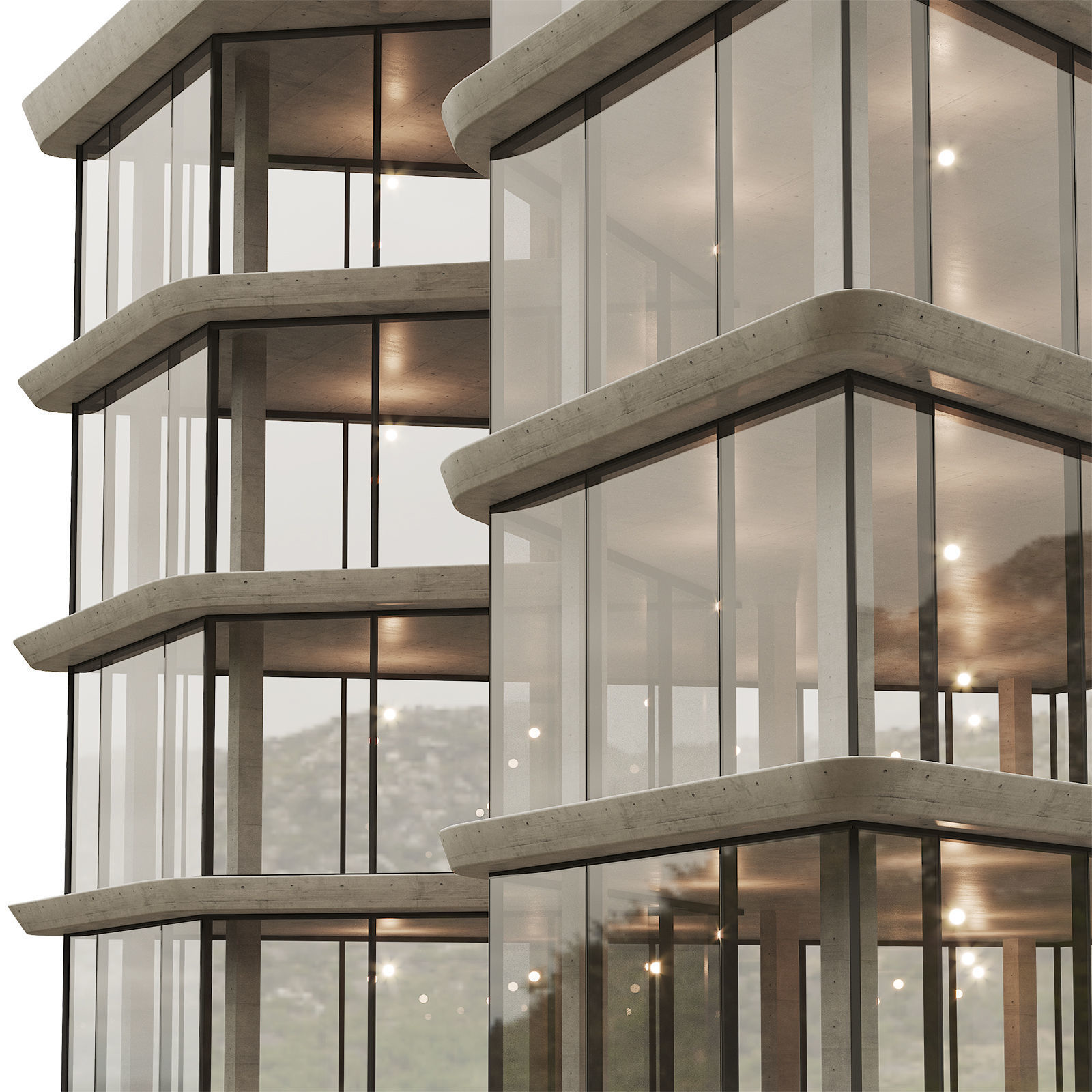 Office house building 2 3D model_3