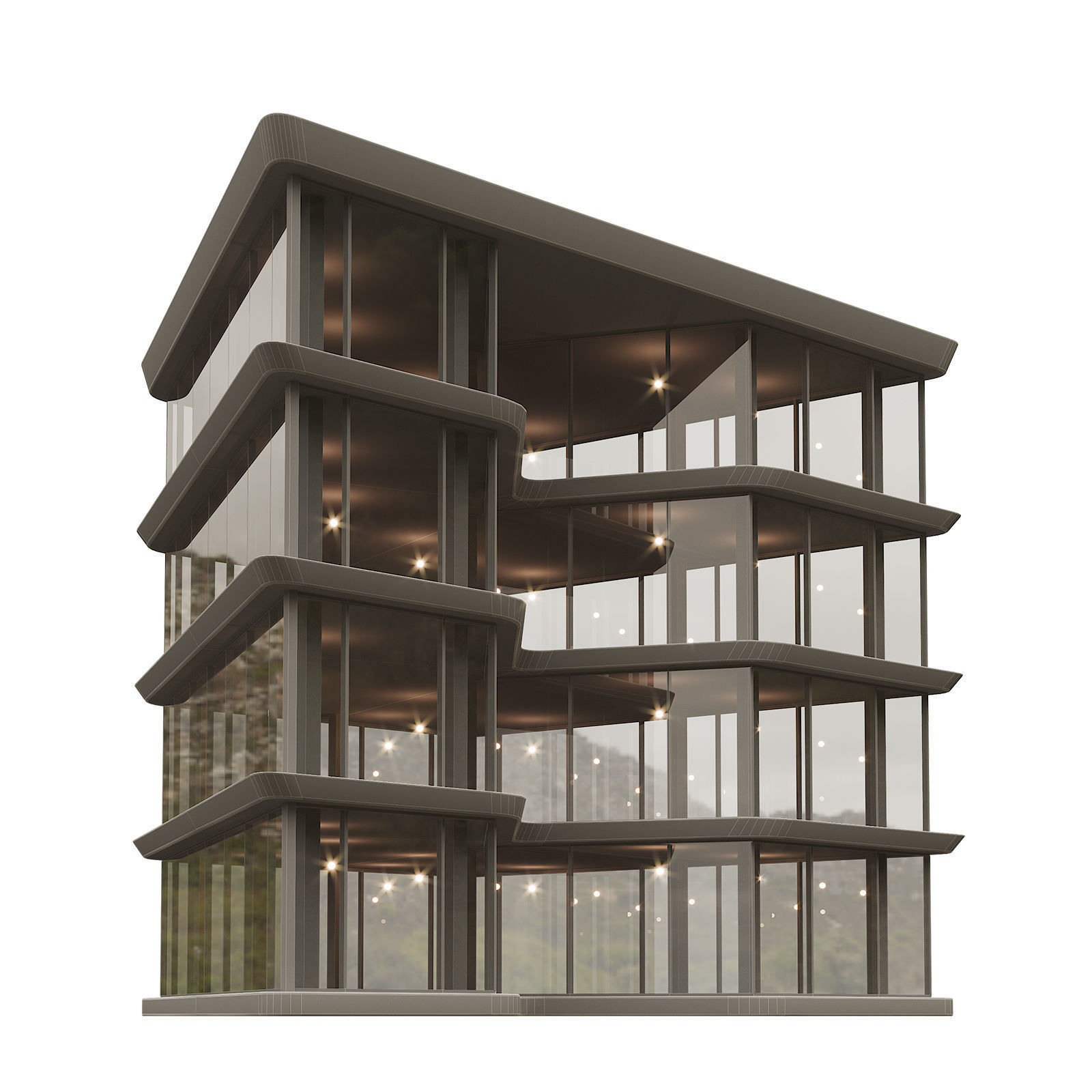Office house building 2 3D model_4