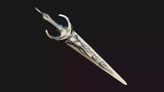 Ornate Sword Pendant 3D print model