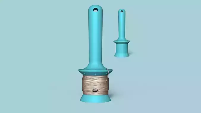 Hand Fishing Line Holder - Simple Handreel 3D print model