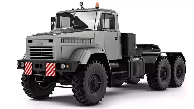 KrAZ 6446 truck tractor 2006 3D model