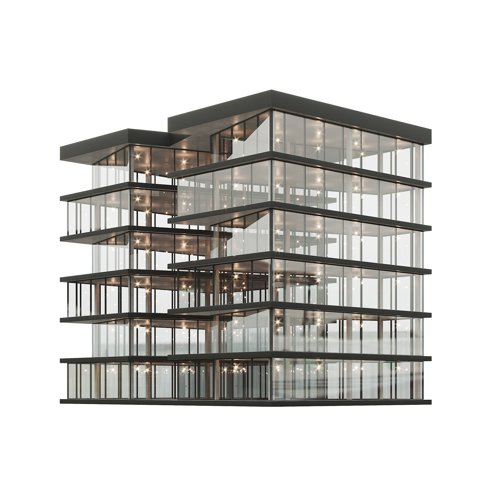 Office house building 9 3D model_4