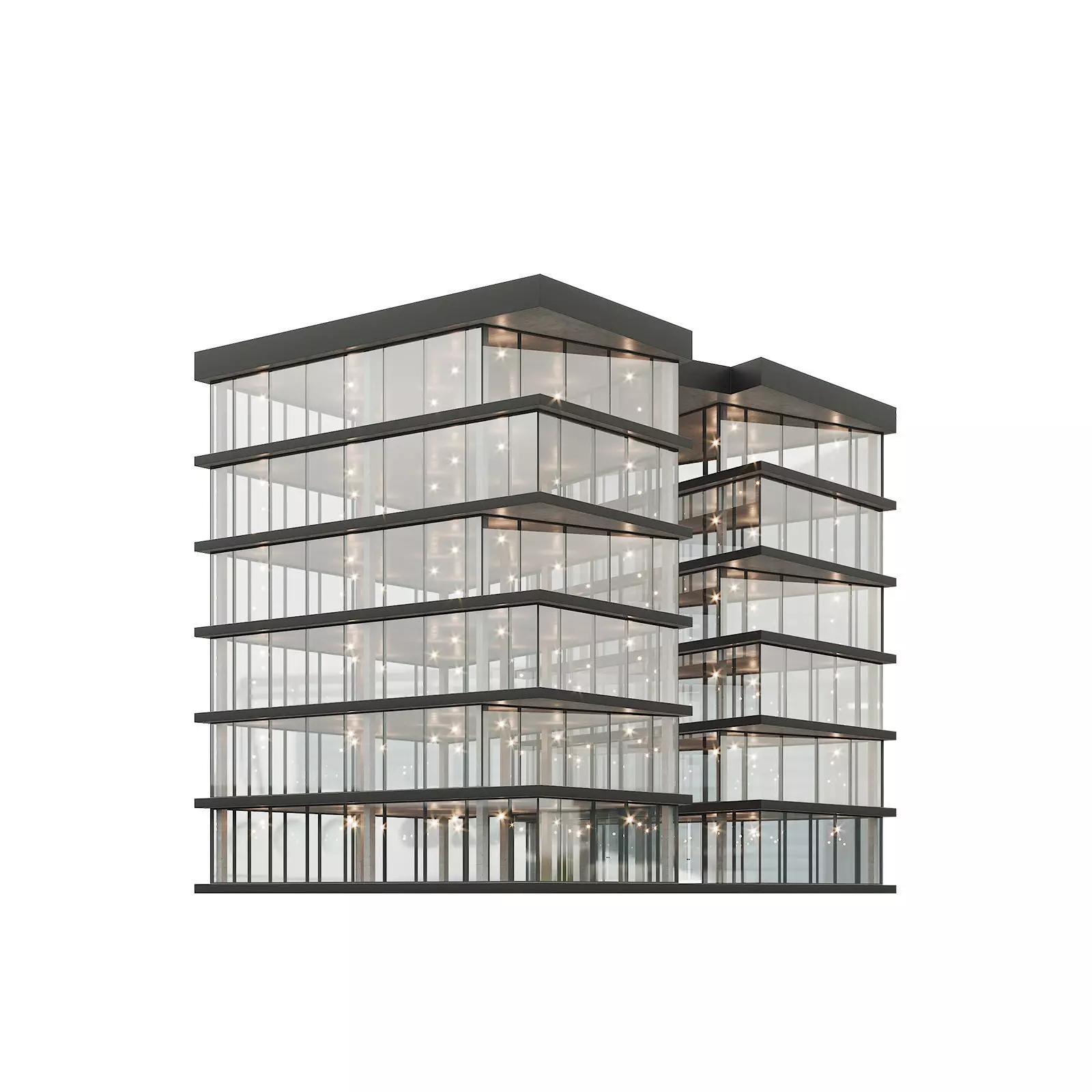 Office house building 9 3D model_0