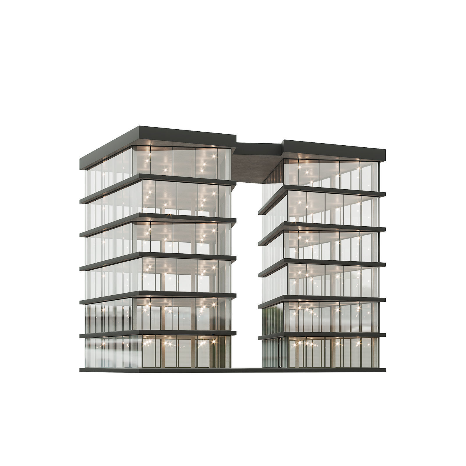 Office house building 9 3D model_1