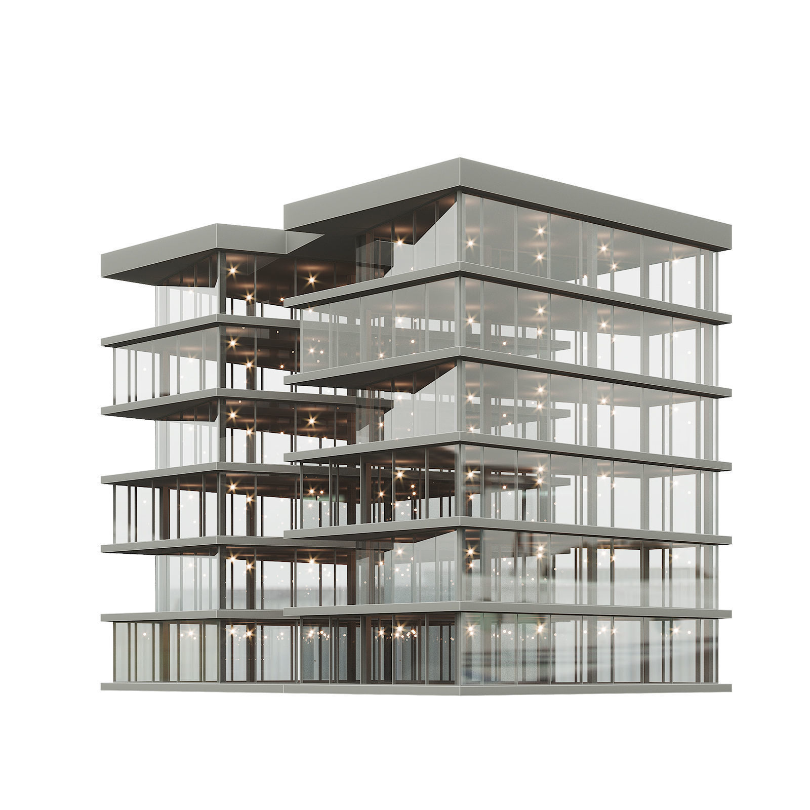 Office house building 9 3D model_5