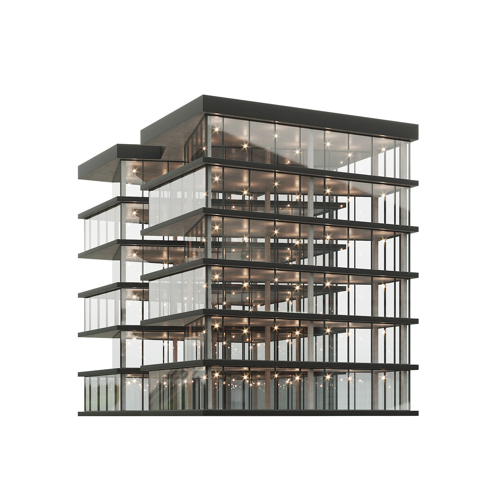 Office house building 9 3D model_3