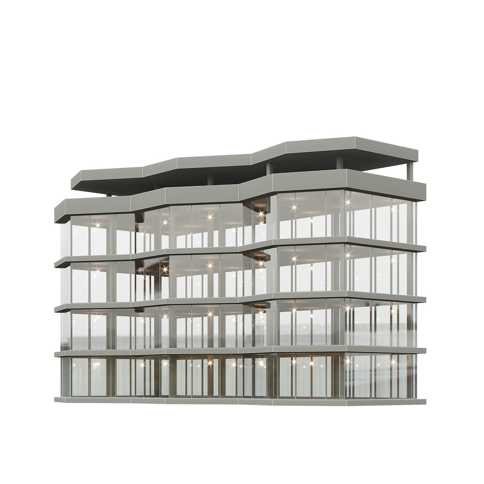 Office house building 8 3D model_5