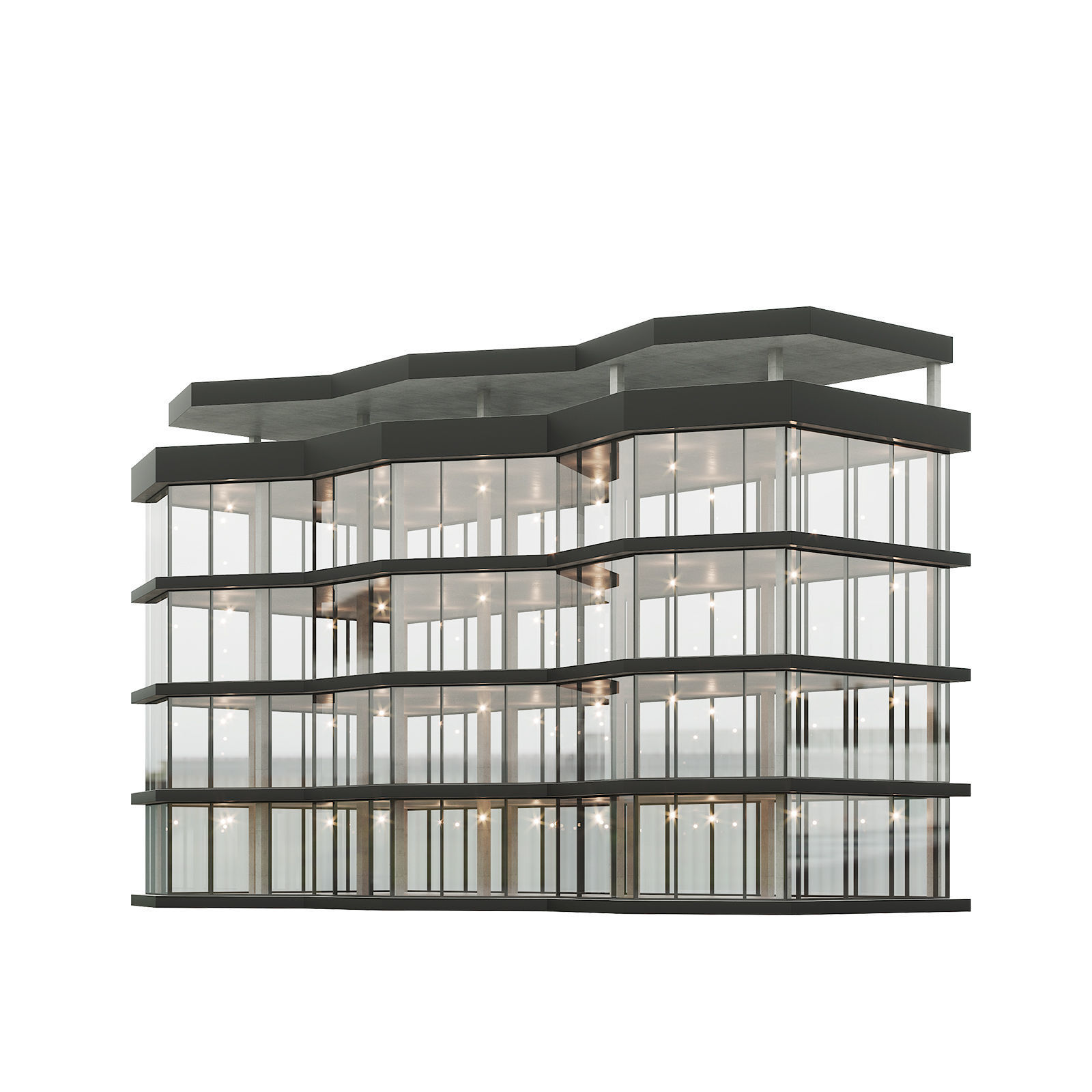 Office house building 8 3D model_4