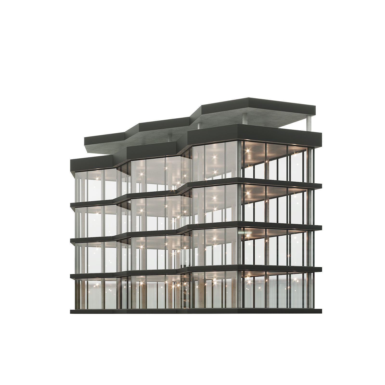 Office house building 8 3D model_3
