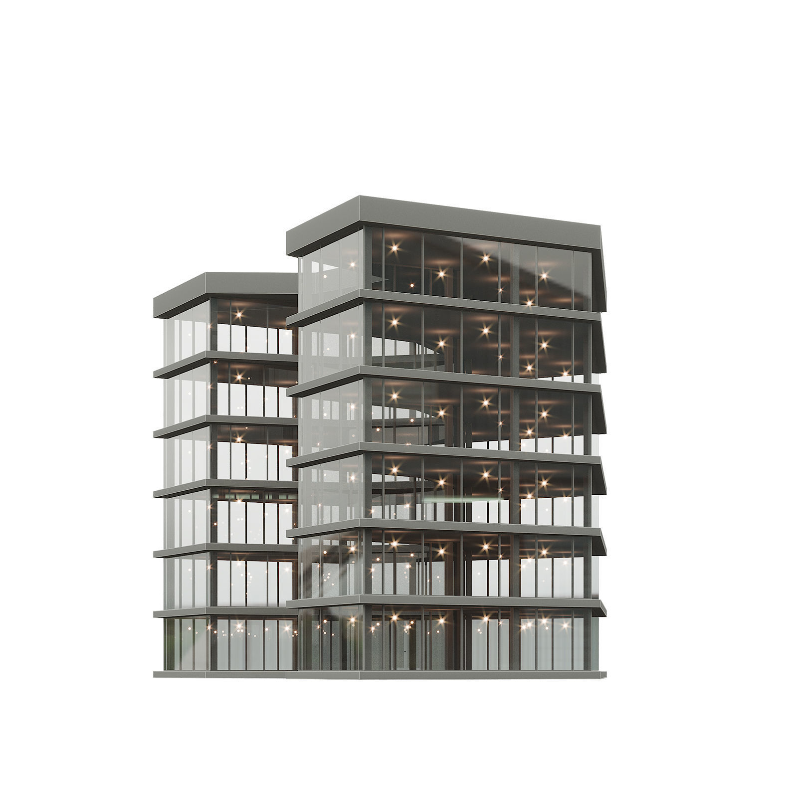 Office house building 5 3D model_5