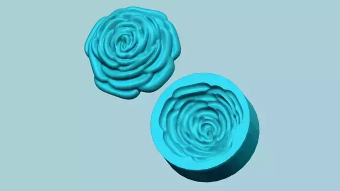 Flower Fill Rose Mold - Artificial EVA Molding 3D print model