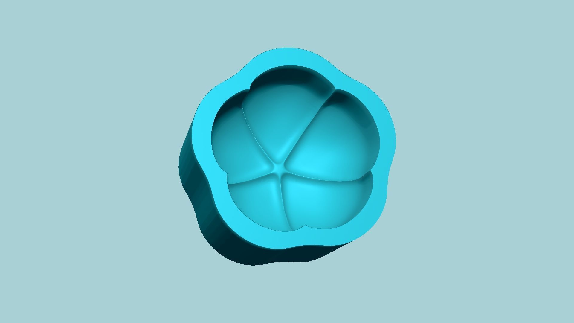 Five Segment Bud Flower Mold - Artificial EVA Molding 3D print model_2