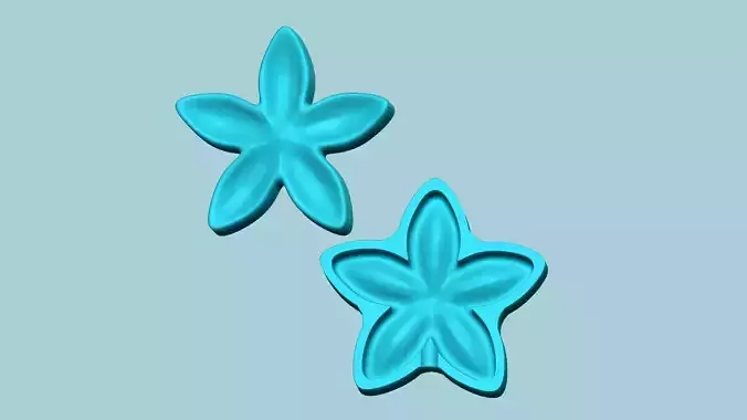 Jasmine Flower Mold - Artificial EVA Molding 3D print model