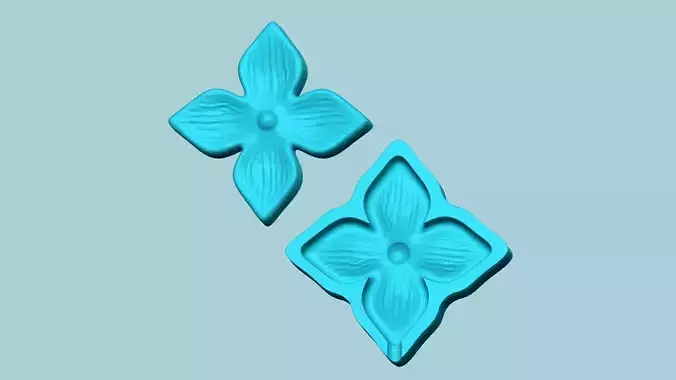 Bouvardia Flower Mold - Artificial EVA Molding 3D print model