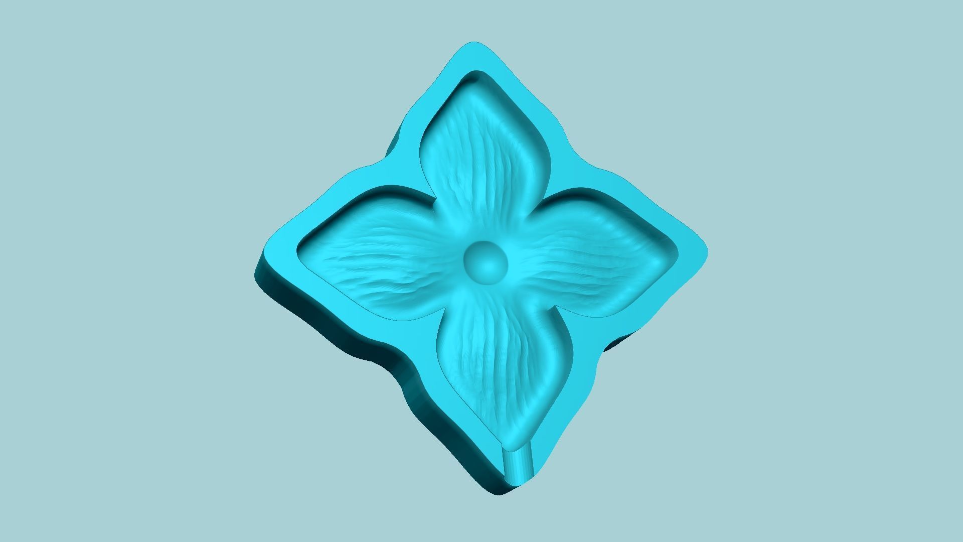 Bouvardia Flower Mold - Artificial EVA Molding 3D print model_2