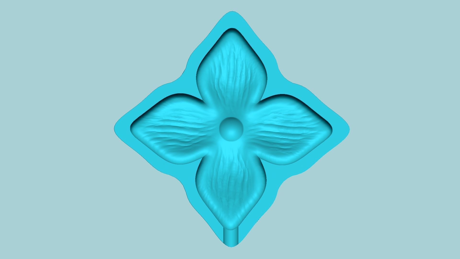 Bouvardia Flower Mold - Artificial EVA Molding 3D print model_4