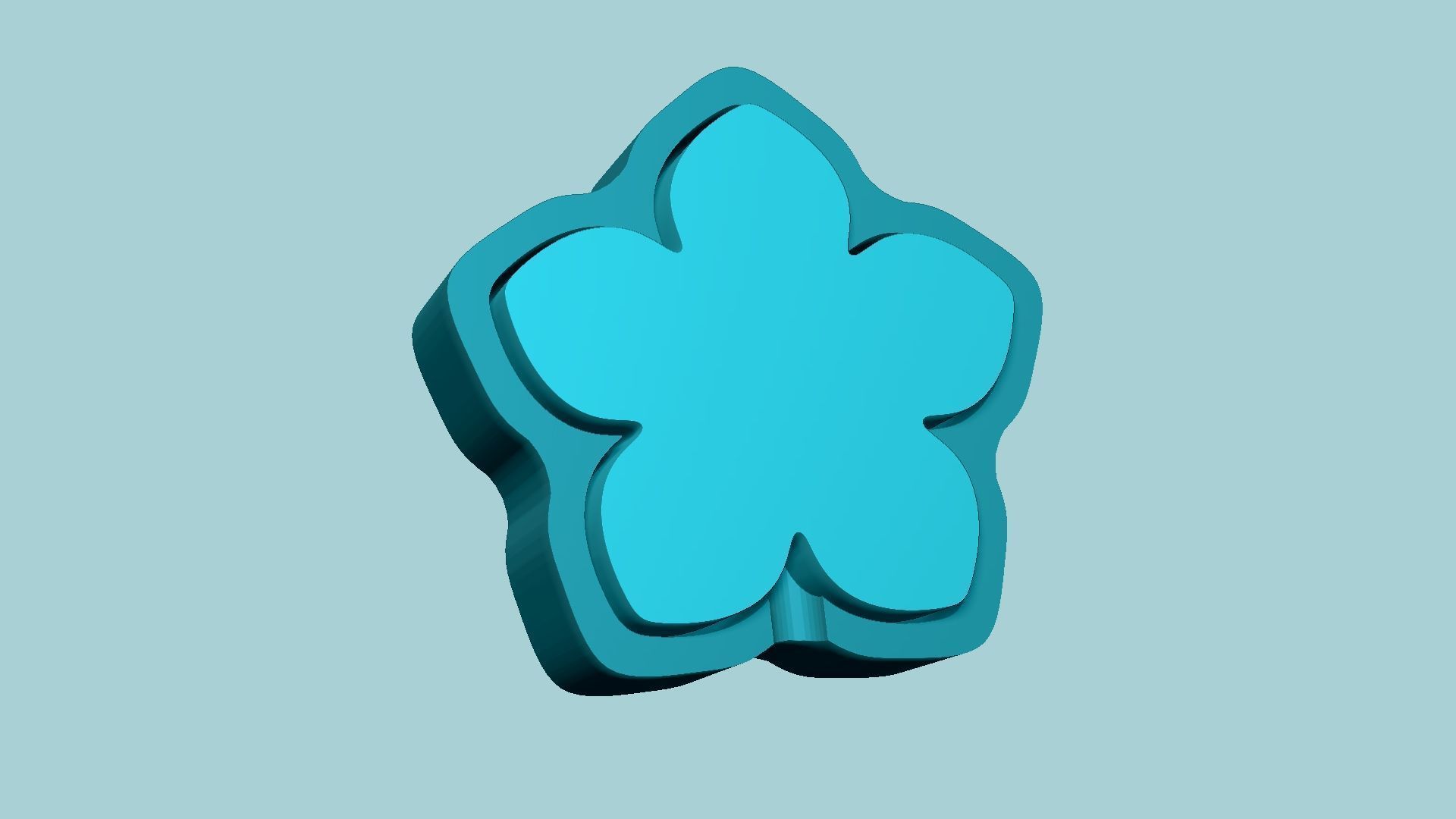 Forget-me-Not Flower Mold - Artificial EVA Molding 3D print model_6