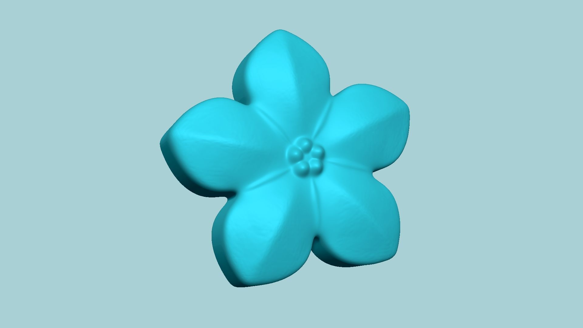 Forget-me-Not Flower Mold - Artificial EVA Molding 3D print model_1