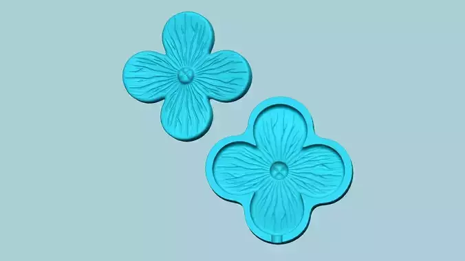Hydrangea Flower Mold - Artificial EVA Molding 3D print model