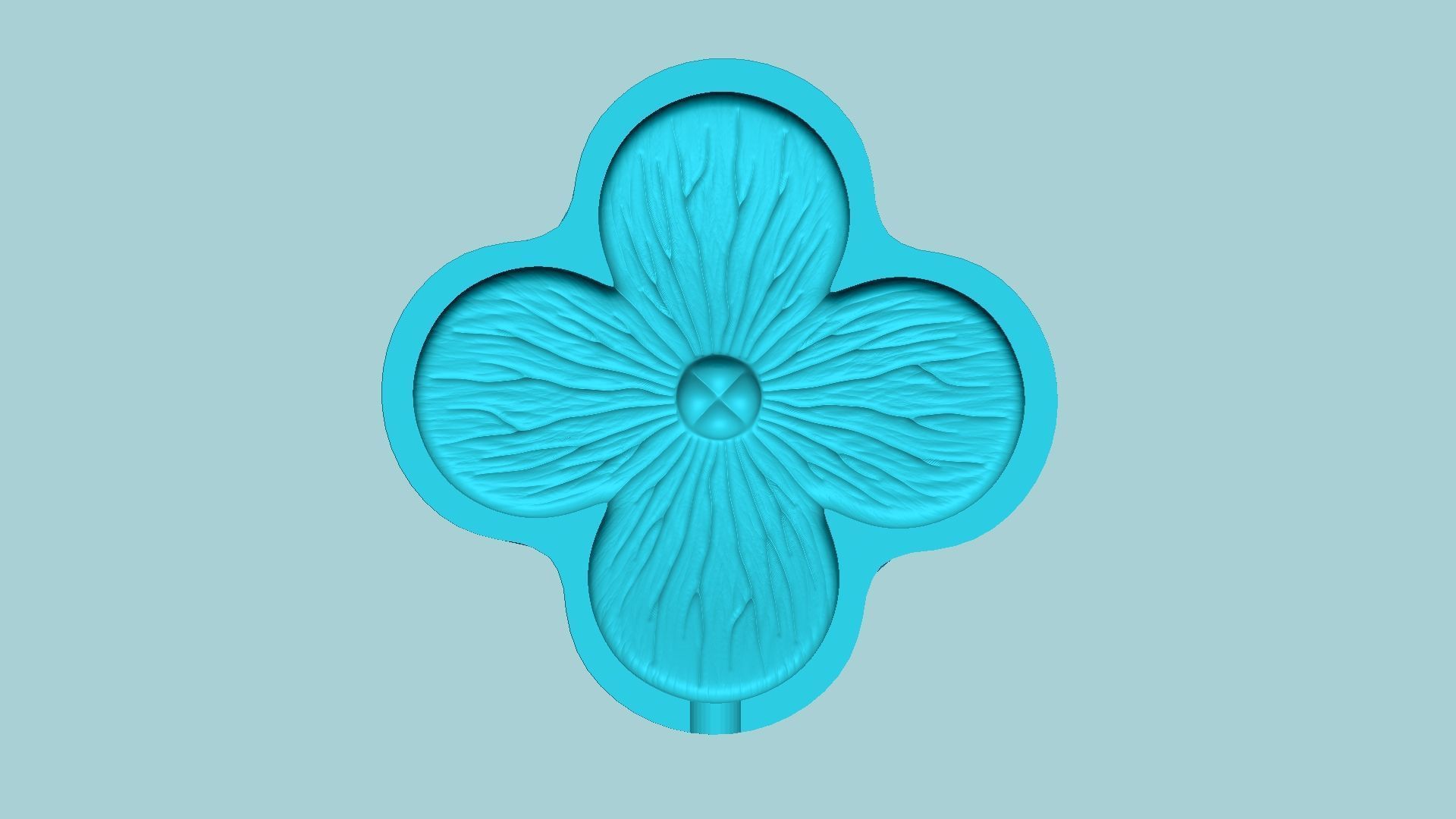 Hydrangea Flower Mold - Artificial EVA Molding 3D print model_4