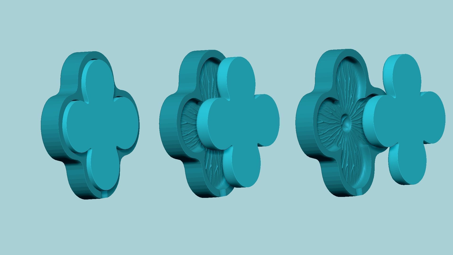 Hydrangea Flower Mold - Artificial EVA Molding 3D print model_7