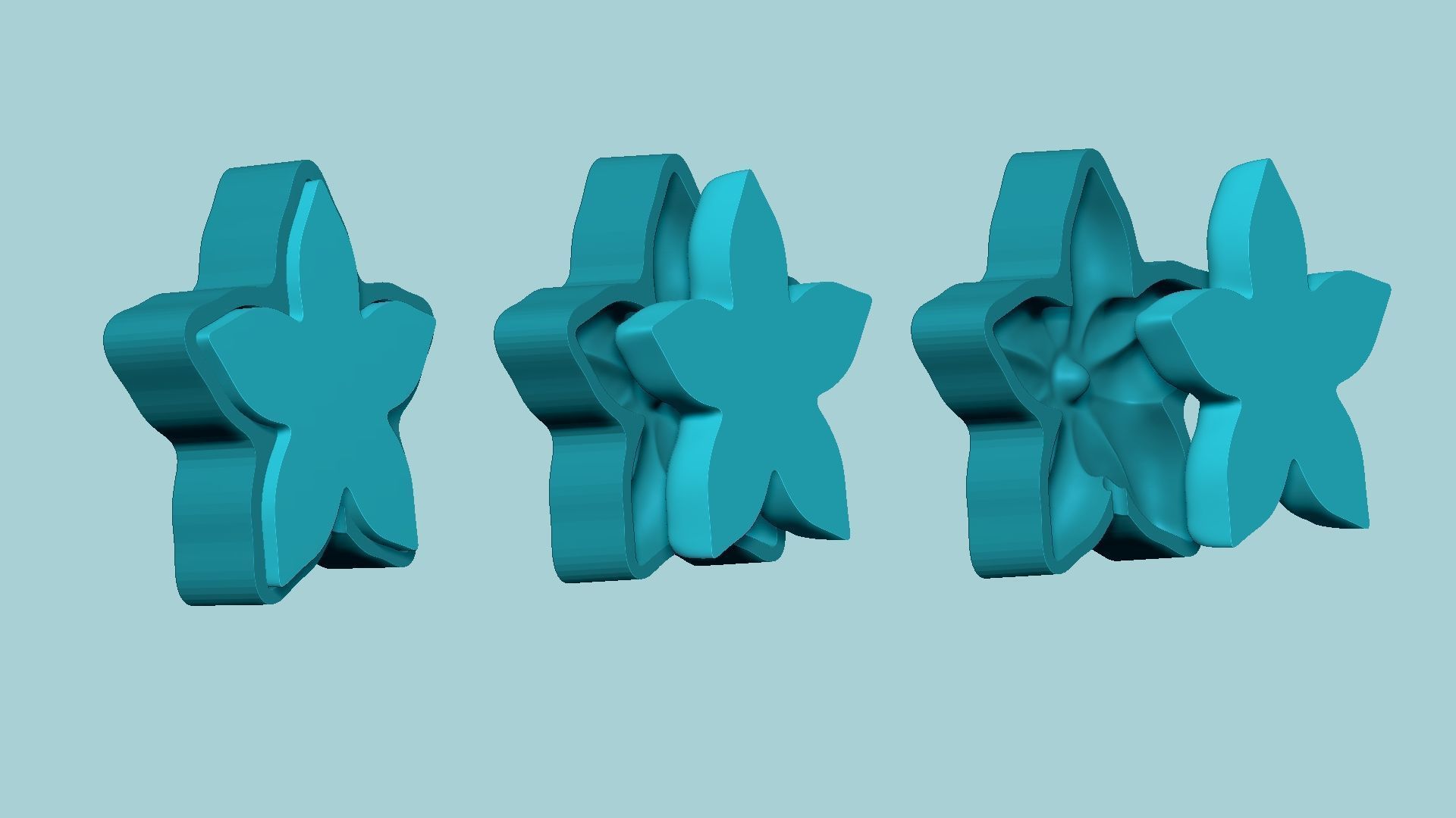 Stephanotis Flower Mold - Artificial EVA Molding 3D print model_7