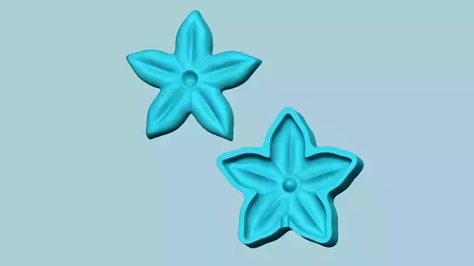 Stephanotis Flower Mold - Artificial EVA Molding 3D print model