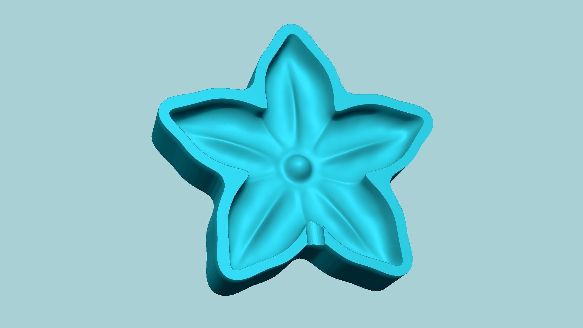 Stephanotis Flower Mold - Artificial EVA Molding 3D print model_2