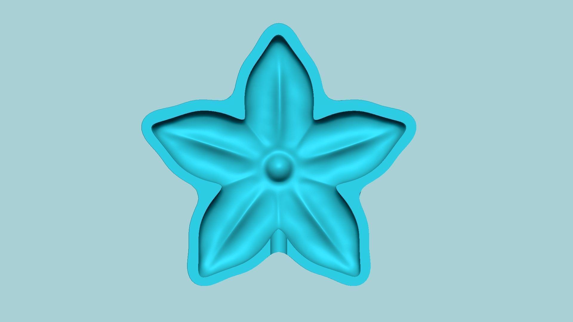 Stephanotis Flower Mold - Artificial EVA Molding 3D print model_4
