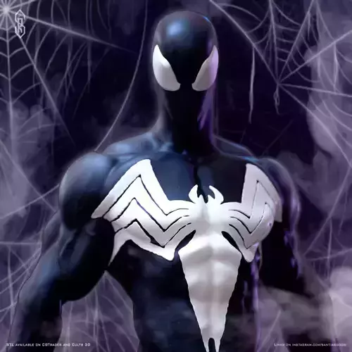 Spider-Man in the symbiote suit