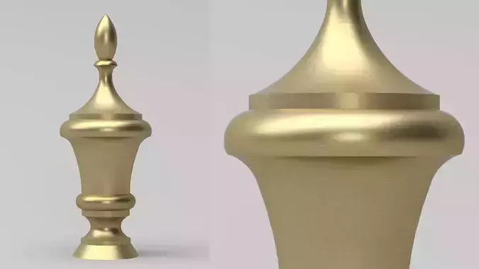 Elegant Finial 3D model