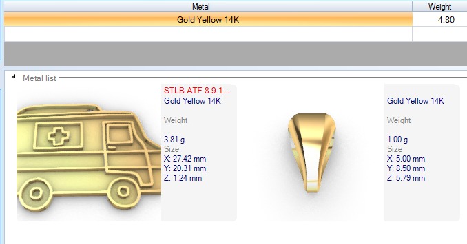 Medic Ambulance Paramedic EMT Charm Bracelet Necklace Jewelry  3D print model_3