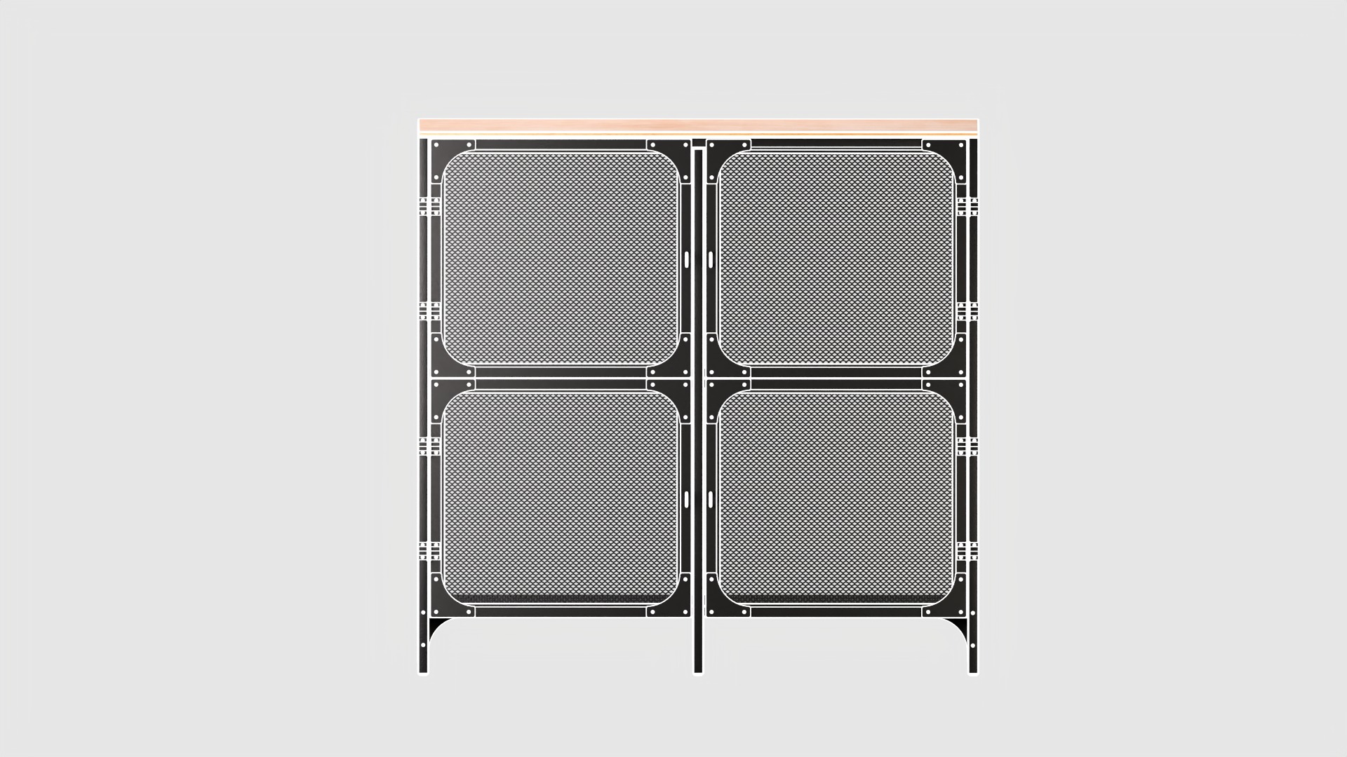 Shelf low poly 3D model Low-poly 3D model_2