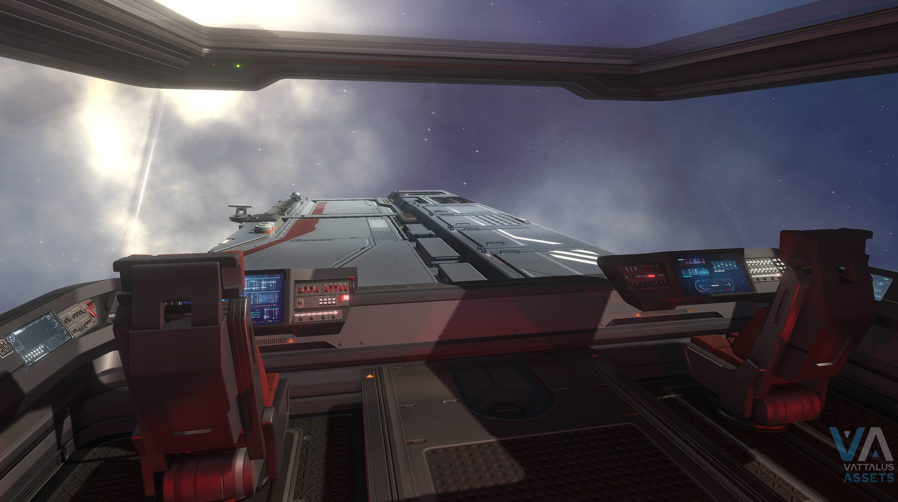 Fenris - Spaceship with Interior Low-poly 3D model_22