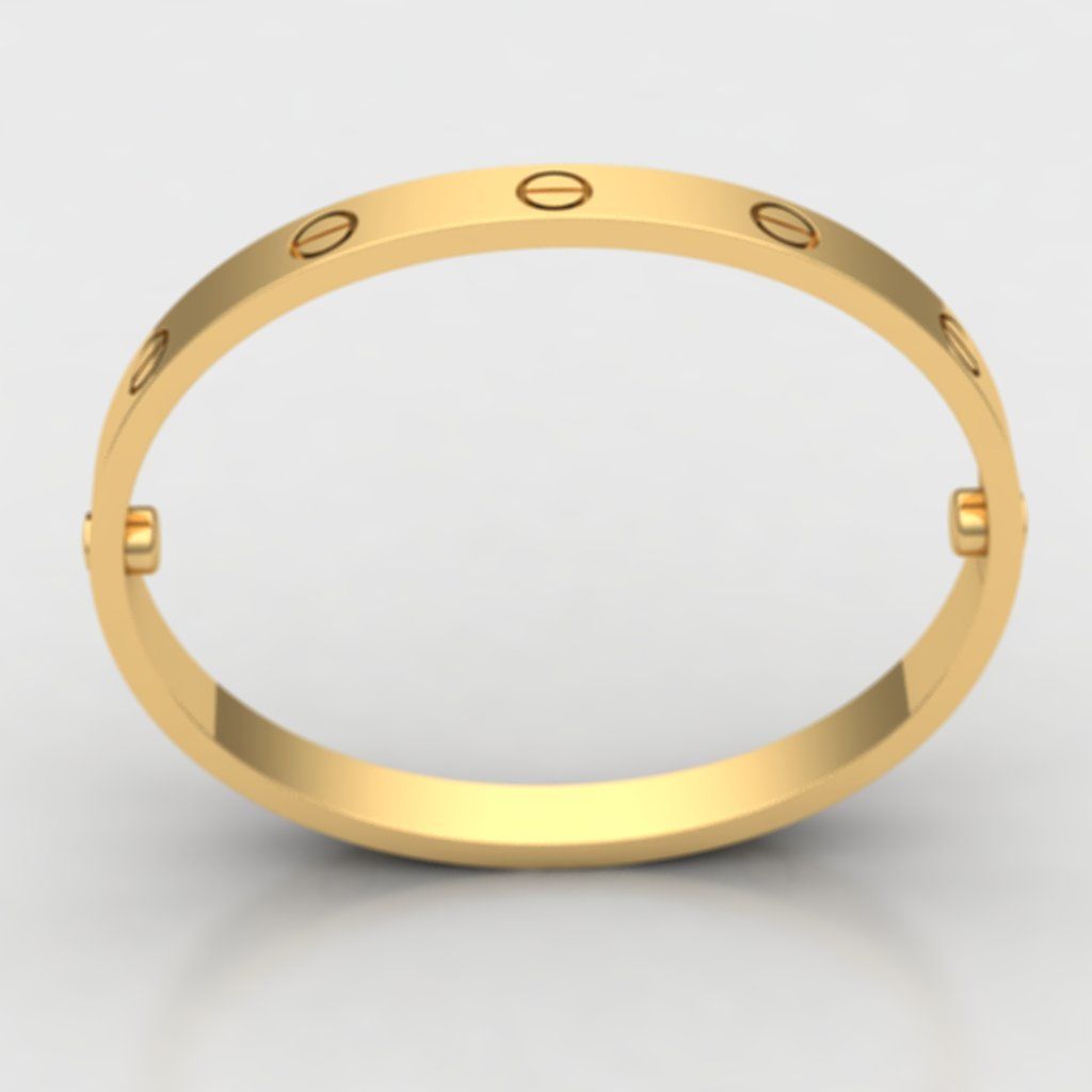 cartier  bracelet 58 size - classic 3D print model_2