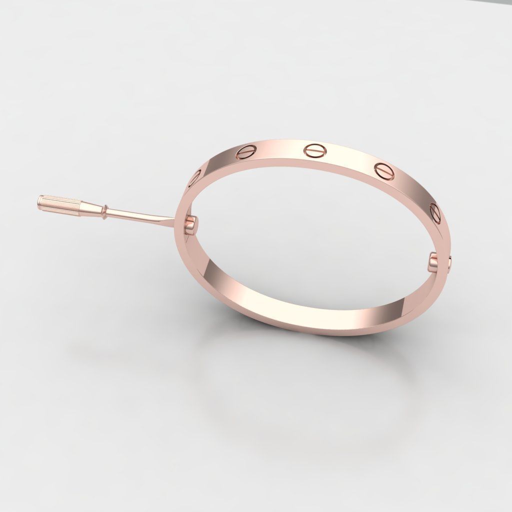 cartier  bracelet 58 size - classic 3D print model_6