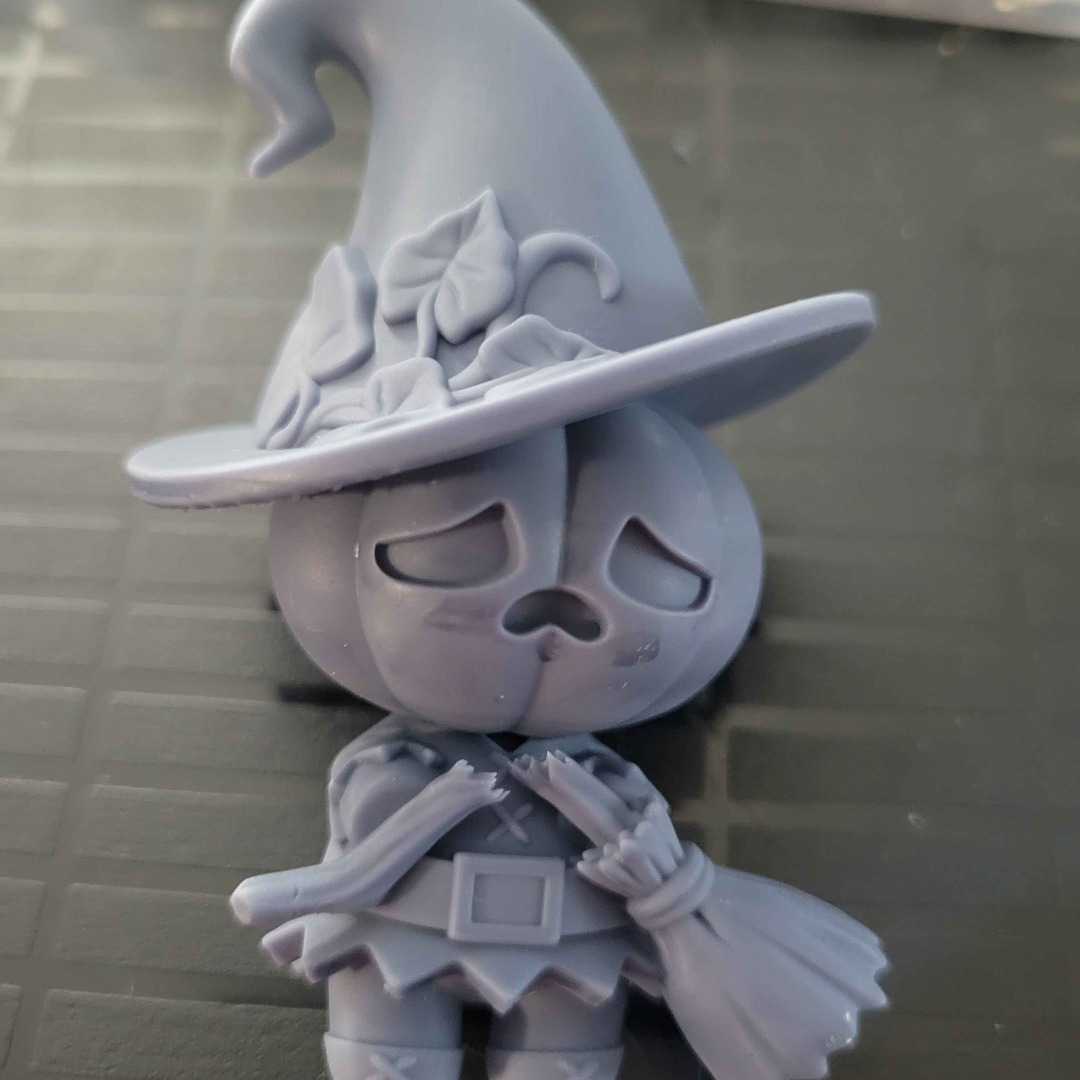 HALLOWEEN PUMPKINS Sad witch 3D print model_2